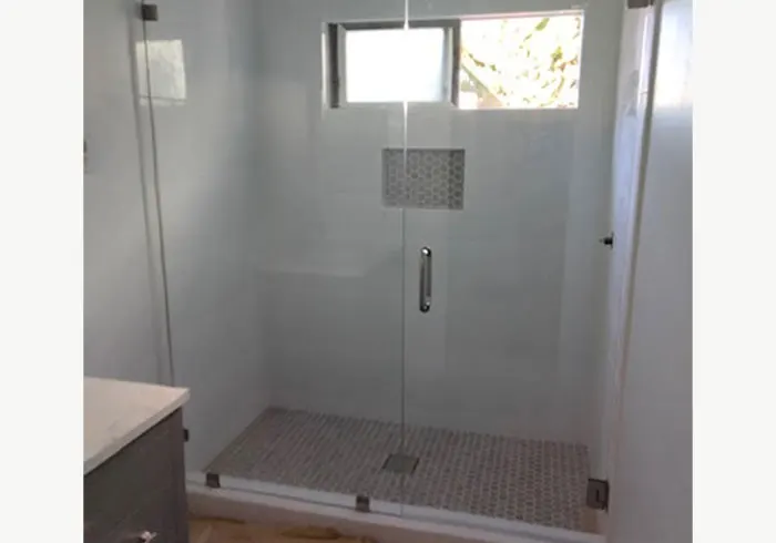 Frameless shower enclosure in San Diego, CA