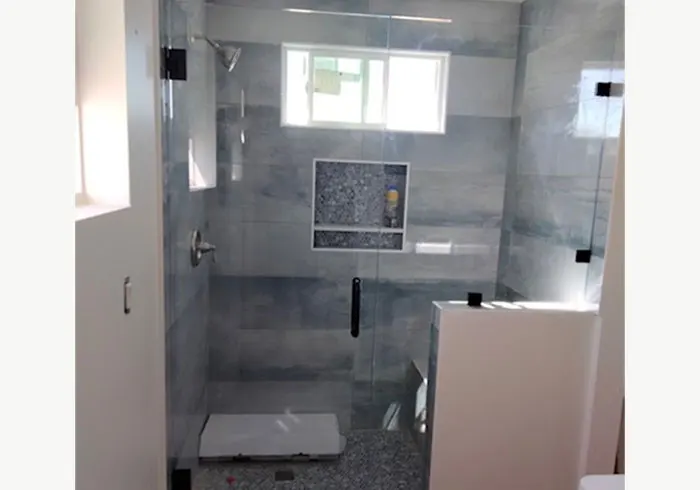 Glass shower enclosure in San Diego County, CA