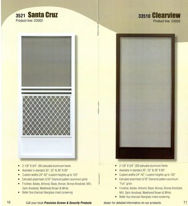 Professional Diamond Patterned Anodized Finish Doors