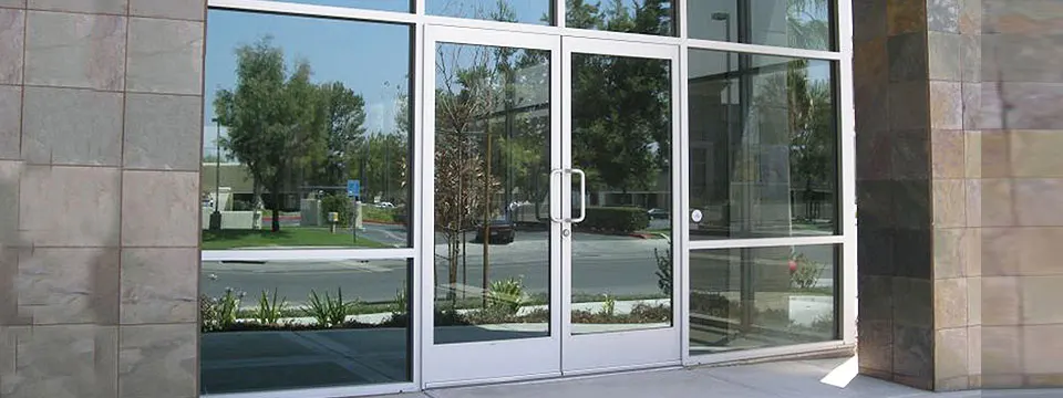 Aluminum Frame Motorized Glass Door