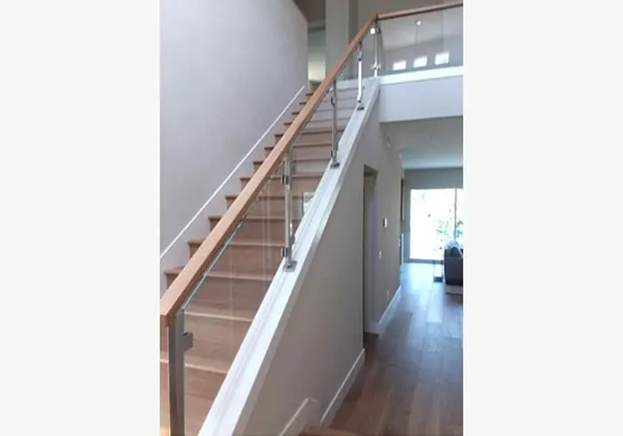 Starfire Tempered Glass Stairway Railing in Hillcrest