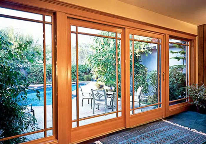 Essence Fiberglass Wooden Frame Door Oceanside