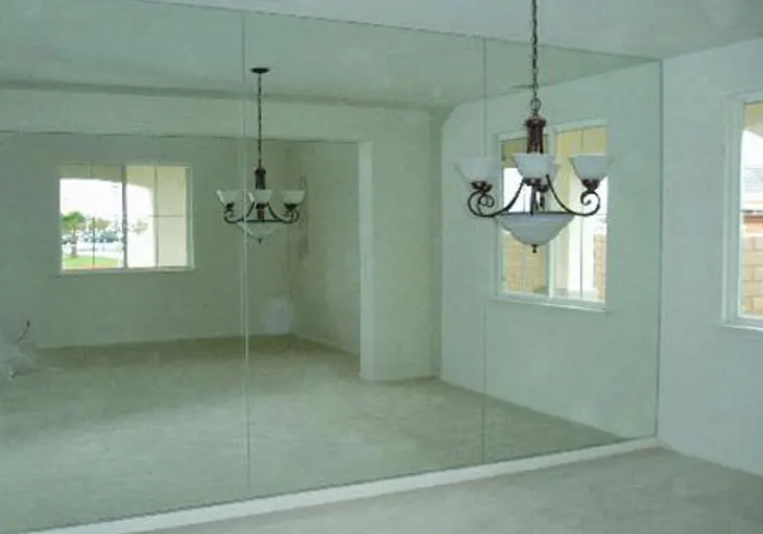 Custom Full Wall Mirror Installation in Mission Valley