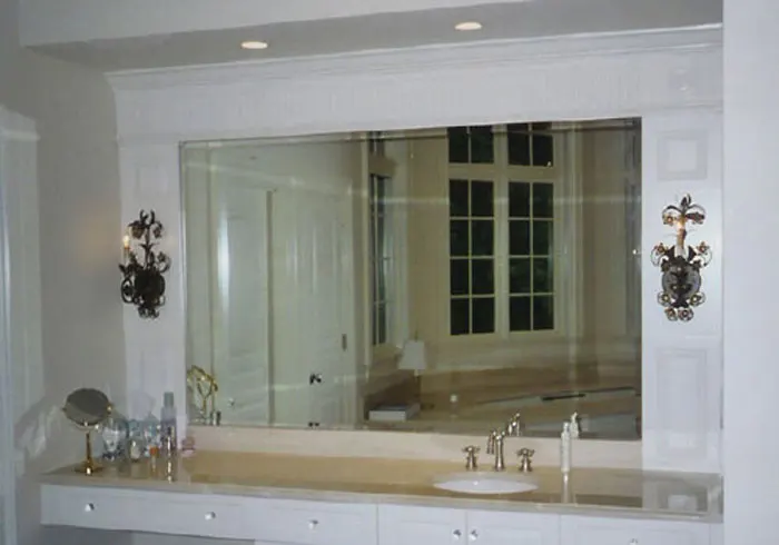 Custom Cut Bathroom Mirror Installation for La Mesa