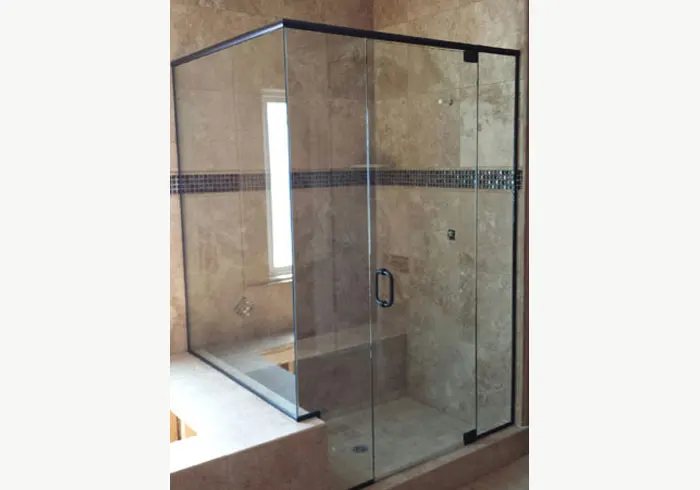 Tempered Glass Custom Shower Enclosure Del Mar, CA