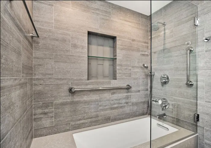 Thick, Clear & Tempered Glass Tub & Shower Enclosure