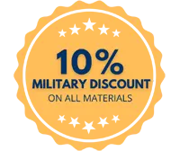 10% Military Discount On All Materials