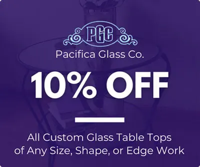 10% Off on Glass Table Top